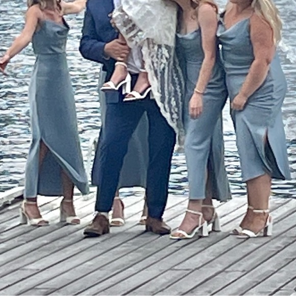 BHLDN Cali Satin Cowl-Neck Midi Slip Dress - Picture 3 of 6